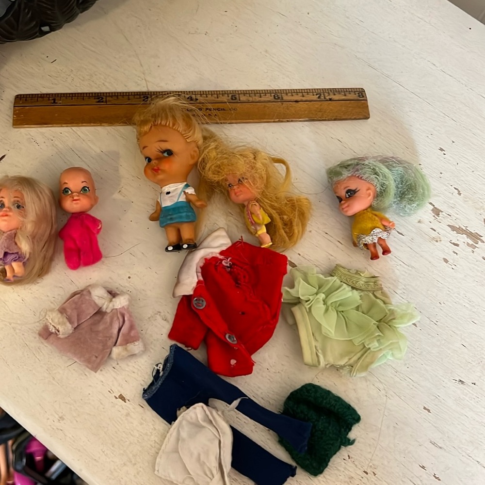5 vintage Mattel Liddle Kiddles & clones lot